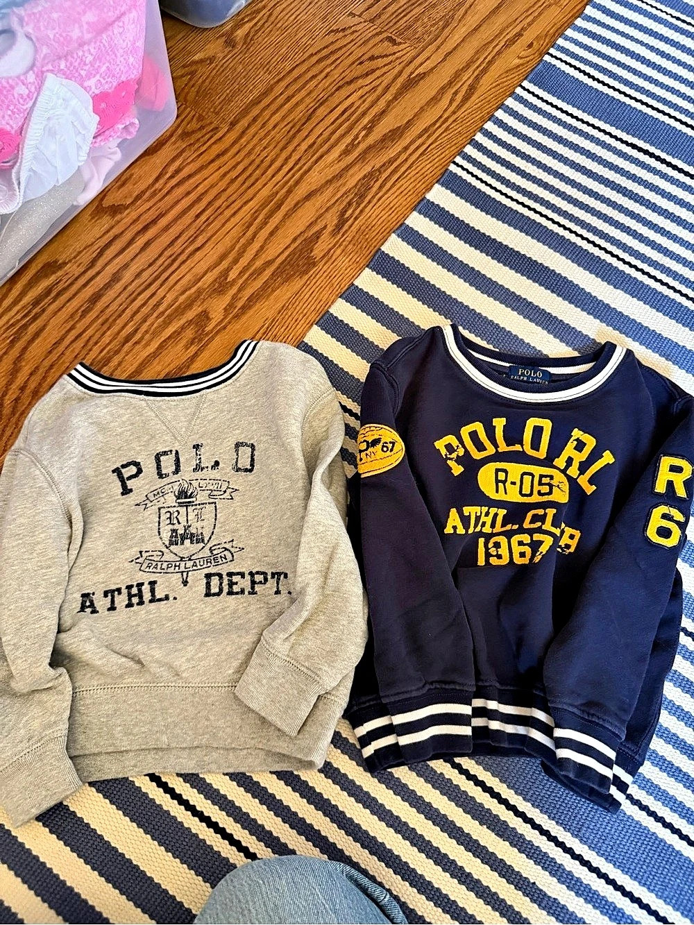 Polo Ralph Lauren Boys' Sweatshirt Set Blue & Gray Size 3T